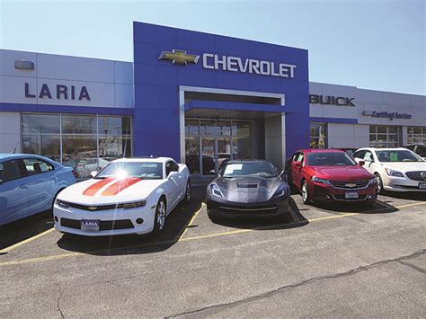 Laria chevrolet - You can trust in our selection of new and used cars for sale because we don't cut corners -- every model we acquire meets our standards for quality, whether it's one of our many used Corvette options or the latest pre-owned Buick Enclave to arrive on our lot. Whether you're searching for a new Buick SUV or a used Chevy truck in Rittman, we are ...